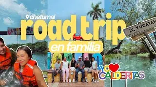 Viaje a Chetumal con la familia de mi novio 🚗💙 | Lagunas, cenote y más