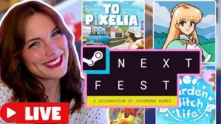 🔴PLAYING AS MANY COZY GAME DEMOS AS I CAN IN 4 HOURS | #steamnextfest