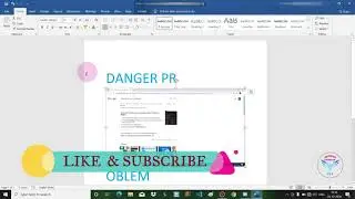 MS Word এর মধ্যে picture এর উপর কিভাবে text set করবে || DANGER PROBLEM
