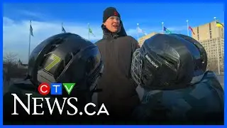 Brady Tkachuk hosts Skate for Kids at City Hall