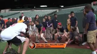 Brian Matusz and the O's host the Get the Ball Rolling Clinic