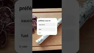 petit sondage 😀    #saucisson #vote #apero #fuet