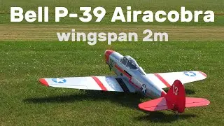 Bell P-39 Airacobra | 2m semiscale RC airplane | 4K | Rokytnice 2023