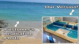 Hawaiian Islands Epoxy Countertop | Artisan Design Concepts