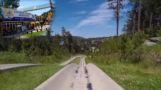 Alpine Slide - Rushmore Tramway Adventures POV Ride  Keystone, South Dakota