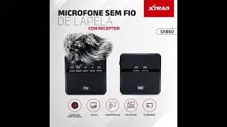 Microfone Sem Fio de Lapela com Receptor - SX860