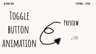 Toggle Button Animation | HTML CSS