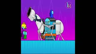 Among Us vs kereta hantu animation #gameamongus #amongusanimation