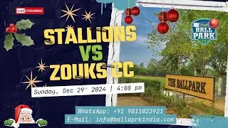 Stallions Vs Zouks  |  Sunday,  December 29,  2024  |  Live