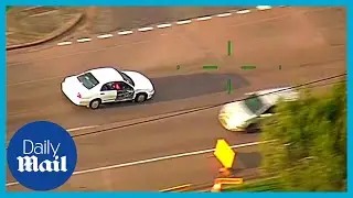 Car hijacker wears hi-viz vest - gets caught by police after high speed chase