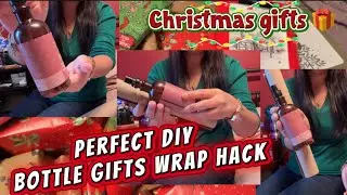 What DIY Bottle gift Wrap Ideas I mostly do? Christmas presents Wrapping for Work Colleagues 