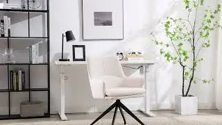 Wahson Modern Chenille B&uuml;rostuhl Schreibtischstuhl mit 360&deg;Drehfunktion, Beige