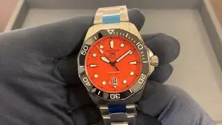 Tag Heuer Aquaracer &mdash; оранжевый циферблат