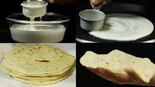 Tortilla Wrap with Liquid Dough | Easy tortillas without Kneading