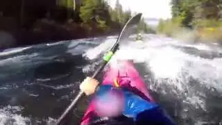 Kayaking Lower Metolius River Oregon - 1350cfs