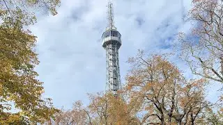 Autumn at Prague Petrin Lookout Tower, Dancin House, Tram on cobble stone #prague #mrpinoyaussie2
