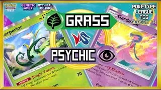 GRASS DECKS vs PSYCHIC DECKS | Elimination Final: PokeType League TCG | Season A1