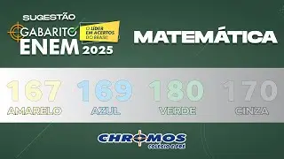 Gabarito ENEM 2025 CHROMOS - Prova Amarela: Questão 167 | Matemática