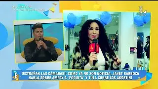 ESPECTÁCULOS 22/08/16 JANET BARBOZA Y TULA RODRÍGUEZ BUSCAN CÁMARAS AL HABLAR SOBRE...