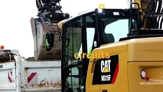 Cat&reg; Tilt-Rotator demo with the Cat Wheeled Excavator Tilt-Rotator-Ready package.