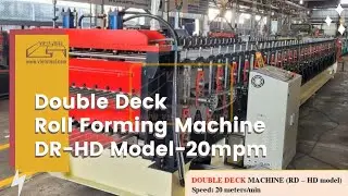 Double Deck Roll Forming Machine DR-HD Model Speed 20mpm