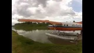 Turbo Otter take off Bar River Water Runway 