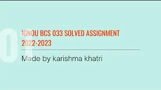 bcsl 033 solved assignment 2022-2023