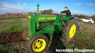 1940 John Deere BR 2.4L 2-Cyl All-Fuel Tractor (17 HP) with Ransomes Plough