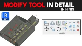 Modify Tools In Revit Architecture Expalained In Hindi/Urdu | Revit Toturial For Beginners