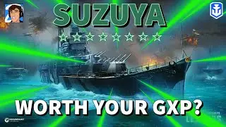 Suzuya &mdash; лучший крейсер 7 уровня с глобальным опытом? World of Warships Legends 4K