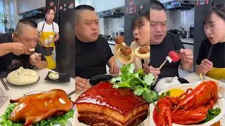 Funny food fight between a Chinese couple🤣#asmr