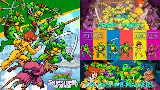 TMNT: Shredder&rsquo;s Revenge / STORY+ARCADE / GNARLY (HARD) / CO-OPS (4-6 PLAYERS) / PC (DotEmu, 2022)
