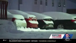 Crews continuing cleanup in northern Worcester County after first winter storm