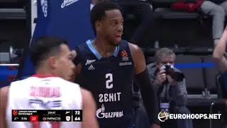 Zenit St. Petersburg-Olympiacos Piraeus 84-78: Jordan Loyd (12 points)
