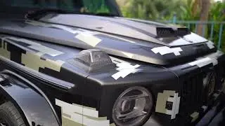 2020 Mercedes G Wagon Custom Camouflage Wrap