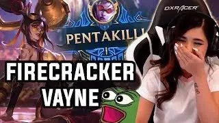 Getting a PENTAKILL with the NEW Firecracker Vayne Skin!