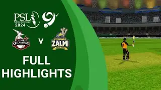 PSL 9 | Qualifier 1 Highlights | Lahore Qalandars Vs Peshawar Zalmi | Real Cricket 24