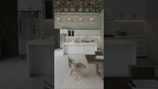 Elegant open-plan lounge, kitchen, and dining area featuring modern white sofas, minimalist decor.