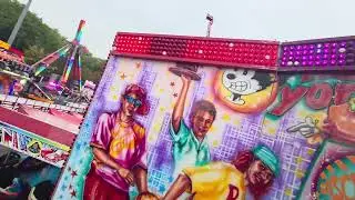 King loops on ride Nottingham goose fair 2025