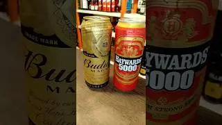 beer can 👌 Haywards 5000and Budweiser Magnum#viralvideo #shorts #2025 #wow #wb