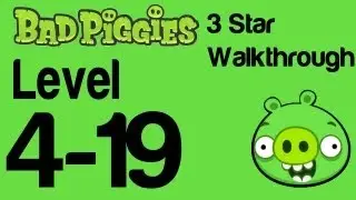 Bad Piggies 4-19 Flight in the Night Level 4-19 3 Star Walkthrough | WikiGameGuides