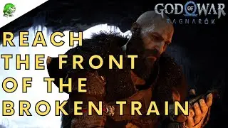 God of War Ragnarok Reach the front of the broken train