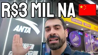 A LOJA DA ANTA CHINESA! Comprei demais na melhor loja de tênis e roupas fitness da China!