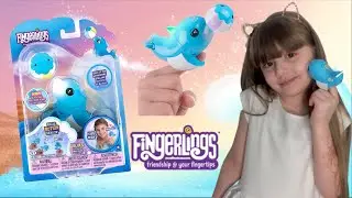 Fingerlings Dolphin | how to play with your Dolphin it can kiss!! do tricks!! | toy reviews