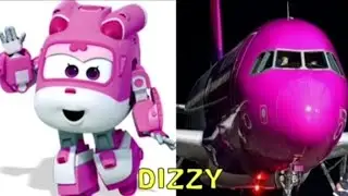 Jett super wings As Robocar Poli,,in Real Life,, All Characters,,Jett, Roy, Paul, Poli, dizzy, amber