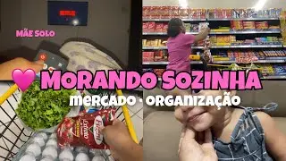 VLOG VIDA REAL MÃE SOLO CLT |  dona de casa, mercado e organização #maesolo #morandosozinha 
