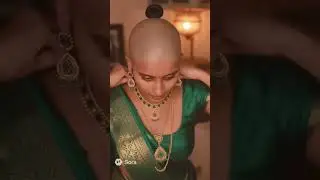 south indian girl gets a shikha | headshave indian woman | bald head #baldisbeautiful #headshave