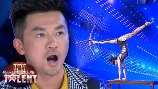 This graceful bow performance STUNS the audience! | China's Got Talent 2013 中国达人秀