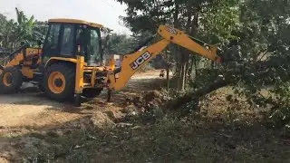 JCB Backhoe vs Stubborn Tree Roots | Extreme Tree Removal in Action | JCB VIDEO 10