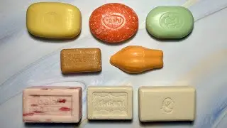 ASMR satisfying crunchy sound/soap cutting/soap crumbles/dry soap